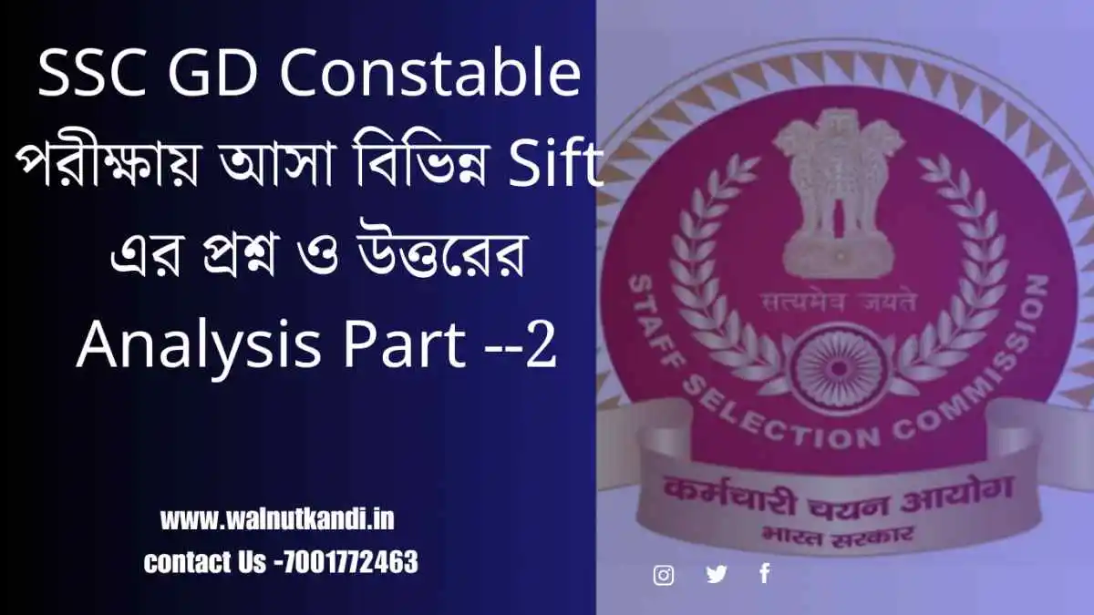 SSC GD Constable Question Analysis